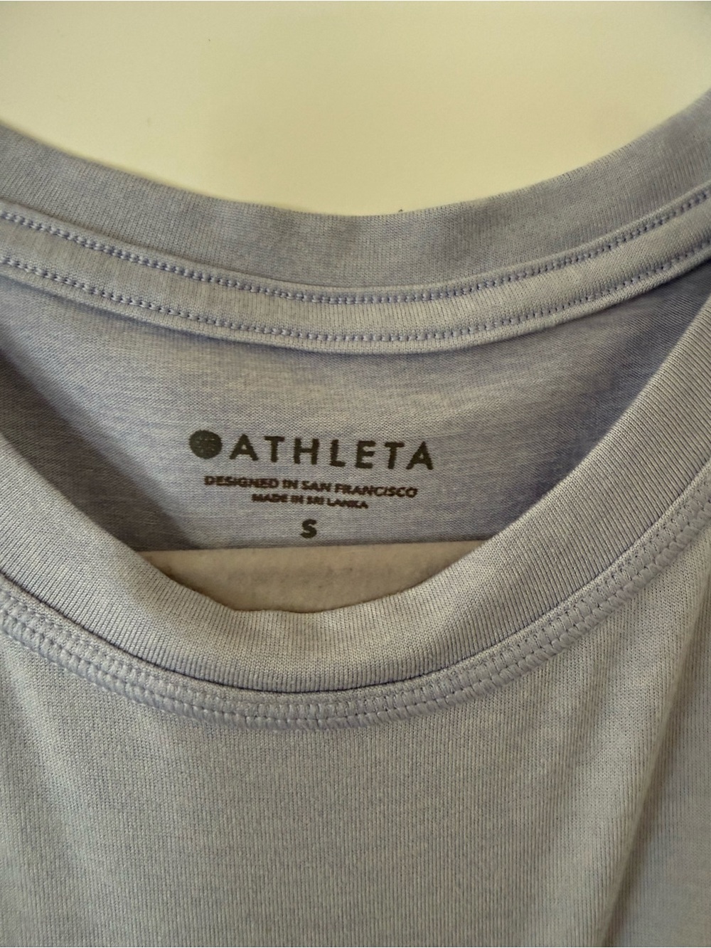 Athleta Pale Blue Crewneck Tee